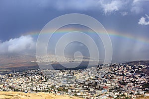 Rainbow over Cana of Galilee, Israel
