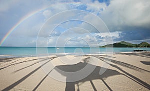 Rainbow over carrabien sea