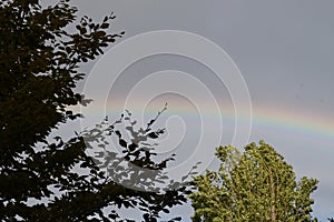 RAINBOW OVER DANISH CAPITAL COPENHAGEN DENMARK