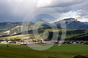 Rain over the landscape