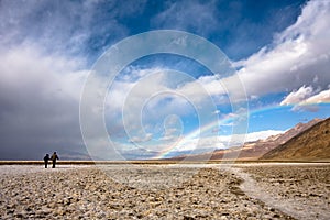 Rainbow over Death Valley