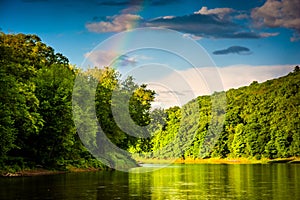 Rainbow over the Delaware River, at Delaware Water Gap National