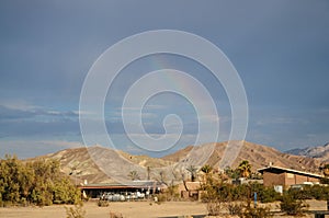 Rainbow over Furnace Creek photo