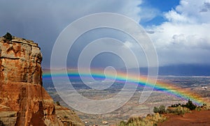 Rainbow over Grand Junction