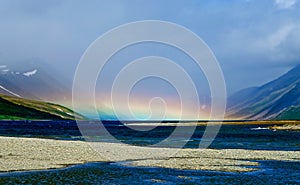 Rainbow over the lake