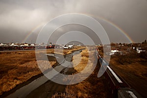 Rainbow over Moose Jaw photo