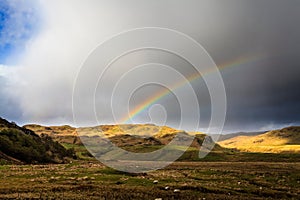 Rainbow over the mountains