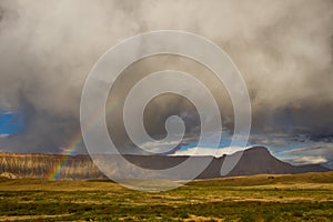 Rainbow over Mt Garfield, Grand Junction, colorado