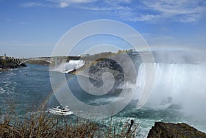 Rainbow over Niagara falls