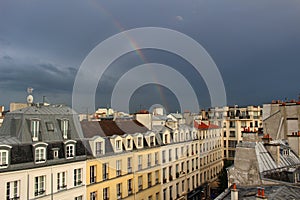 A Rainbow over the Rooftops of Paris photo