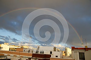 Rainbow over the Schamann neighborhood.