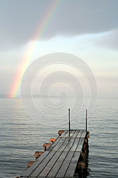 Rainbow over the sea