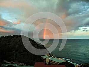 Rainbow over the sea