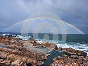 Rainbow Over Sea