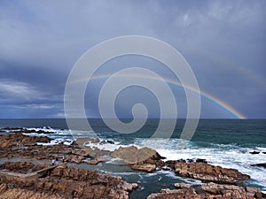 Rainbow Over Sea