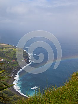 Rainbow over the sea