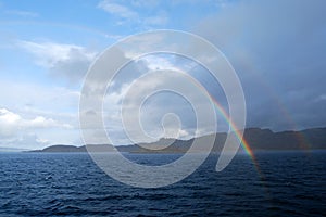 Rainbow over the sea