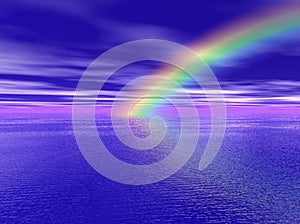Rainbow over the Sea