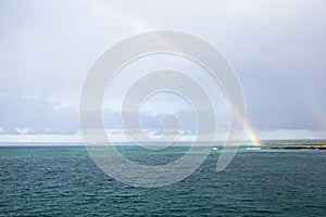 Rainbow over the sea