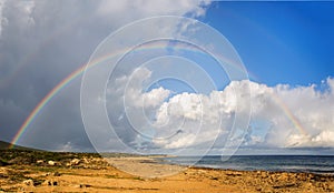 Rainbow over the sea