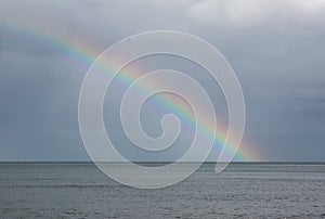 Rainbow over the sea