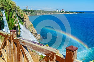 Rainbow over the sea, Antalya, Turkey