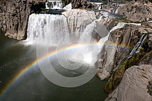 Rainbow over Shoshone Falls photo