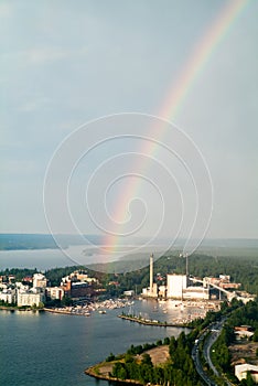 Rainbow over Tampere