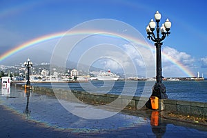 Rainbow over Yalta