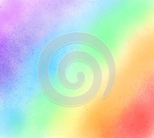 Rainbow pastel color Background. Colorful bright watercolor stylized striped wet brush paint stroke paper texture background