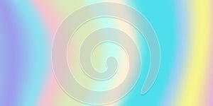 Rainbow Pastel Pattern Hologram Background. Light Blur Decoration Holographic Background. Vibrant Holography Effect