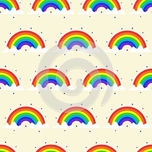 Rainbow pattern colorful style for kids holidays