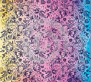 Rainbow pattern romantic