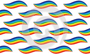 Rainbow pattern seamless. Colorful background vector texture design. Abstract cartoon stripes wallpaper