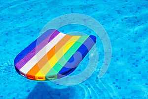 Rainbow pattern styrofoam swimming board baseboard
