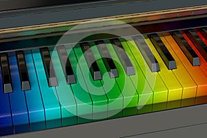 The rainbow piano