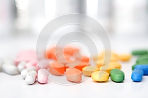 Rainbow of pills