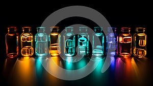 Rainbow Pills in Glass Jar