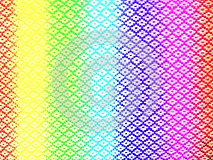 Rainbow polyester fabric texture