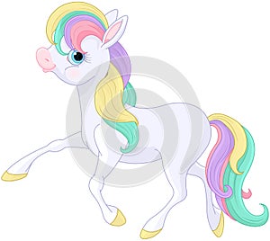 Rainbow Pony Walking
