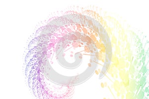 Rainbow Power Wave Abstract Background