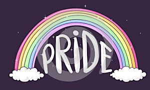 Rainbow pride drawing