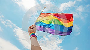 The rainbow pride flag.AI generated image