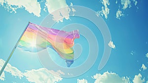 The Rainbow Pride Flag. AI generated