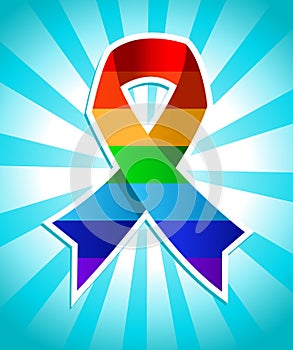 Rainbow Pride Ribbon