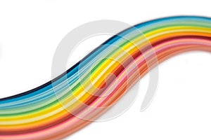 Rainbow quilling paper strips