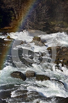 Rainbow in the river