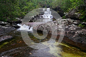 The rainbow river or five colors river is in Colombia