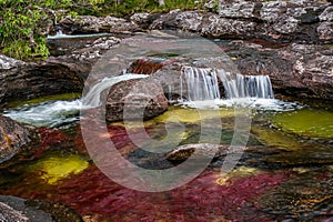 The rainbow river or five colors river is in Colombia