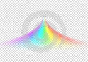Rainbow road on light transparent background